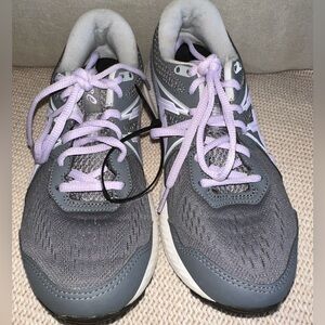 Asics Charcoal and Lavender Sneakers